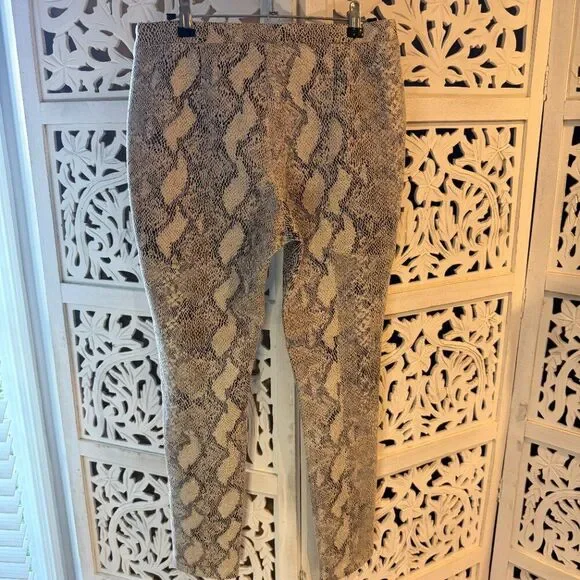 NWT Philosophy Faux Leather Snakeskin Leggings Sz S - Picture 2 of 6